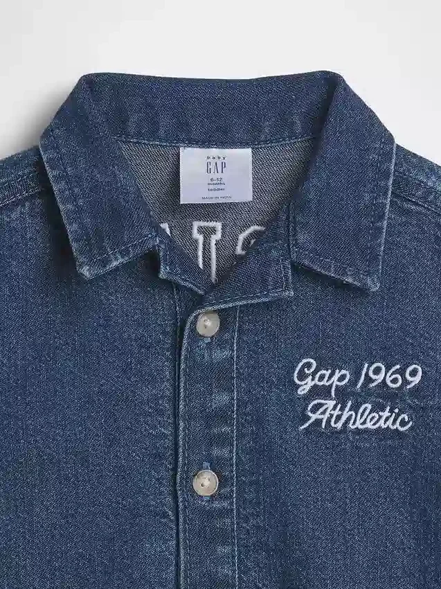 Mono corto de vaquero para bebé con el Gap Logo