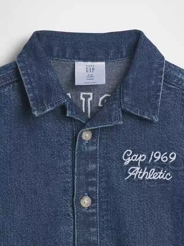 Mono corto de vaquero para bebé con el Gap Logo
