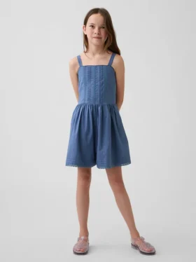 Mono infantil con ribete de encaje
