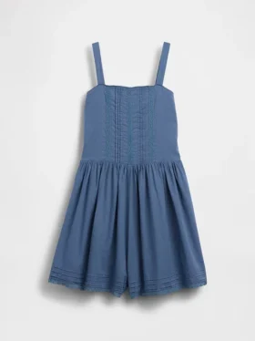 Mono infantil con ribete de encaje