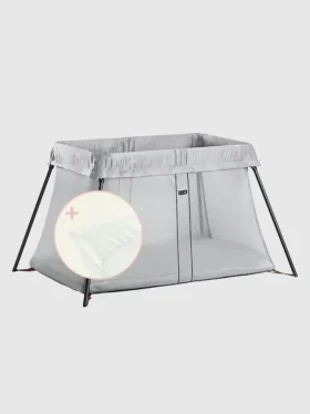 Pack de cuna de viaje Babybjorn Light y sábana bajera