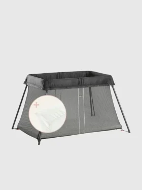 Pack de cuna de viaje Babybjorn Light y sábana bajera
