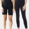 Pack de dos leggings y pantalones cortos de ciclista posparto de Ingrid e Isabel