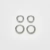 Pack doble de pendientes de aro mini Admiral Row
