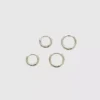 Pack doble de pendientes de aro mini Admiral Row