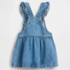 Pantalón-falda vaquero con bolsillo en forma de oso para bebés y niños