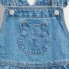 Pantalón-falda vaquero con bolsillo en forma de oso para bebés y niños