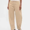 Pantalones acampanados de pana de talle alto