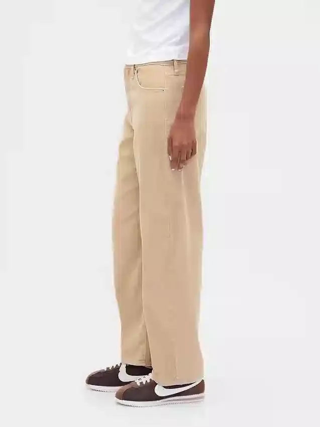 Pantalones acampanados de pana de talle alto