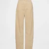 Pantalones acampanados de pana de talle alto