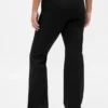 Pantalones acampanados de punto doble de talle bajo