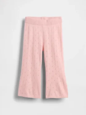 Pantalones acampanados de punto «Pointelle» CashSoft para bebés y niños pequeños
