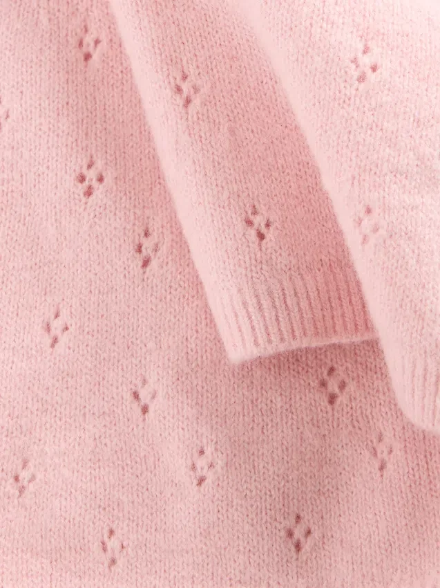 Pantalones acampanados de punto «Pointelle» CashSoft para bebés y niños pequeños