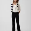 Pantalones acampanados de uniforme para niños, de tejido Ponte