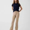 Pantalones acampanados de uniforme para niños, de tejido Ponte