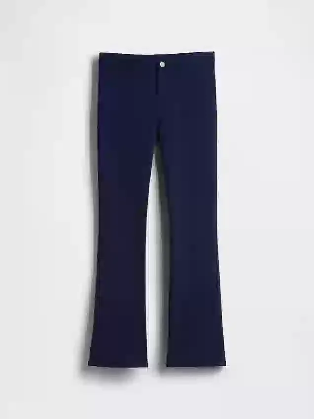 Pantalones acampanados de uniforme para niños, de tejido Ponte