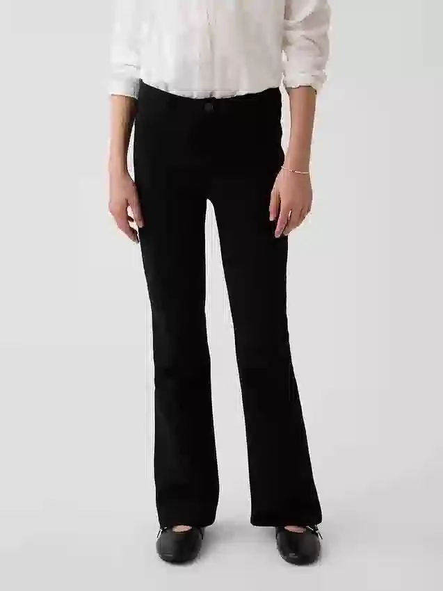 Pantalones acampanados de uniforme para niños, de tejido Ponte