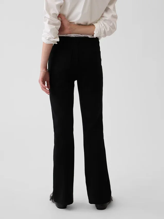 Pantalones acampanados de uniforme para niños, de tejido Ponte
