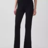Pantalones acampanados modernos de canalé ancho