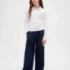 Pantalones anchos cómodos para uniforme infantil