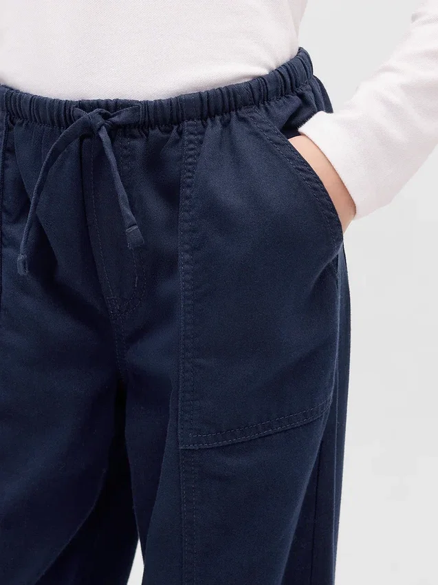 Pantalones anchos cómodos para uniforme infantil