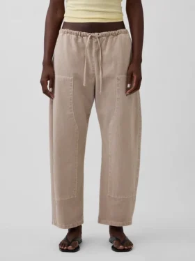 Pantalones anchos de corte holgado con doble refuerzo en las rodillas