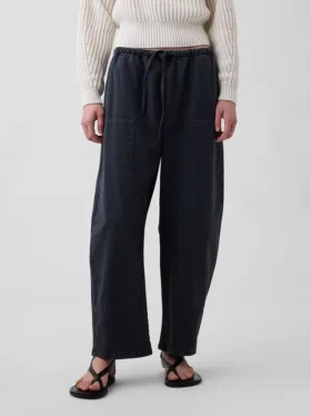 Pantalones anchos de corte holgado con doble refuerzo en las rodillas
