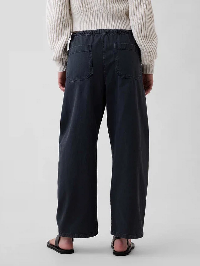 Pantalones anchos de corte holgado con doble refuerzo en las rodillas