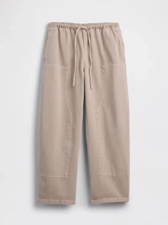 Pantalones anchos de corte holgado con doble refuerzo en las rodillas