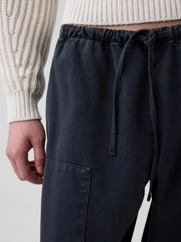 Pantalones anchos de corte holgado con doble refuerzo en las rodillas