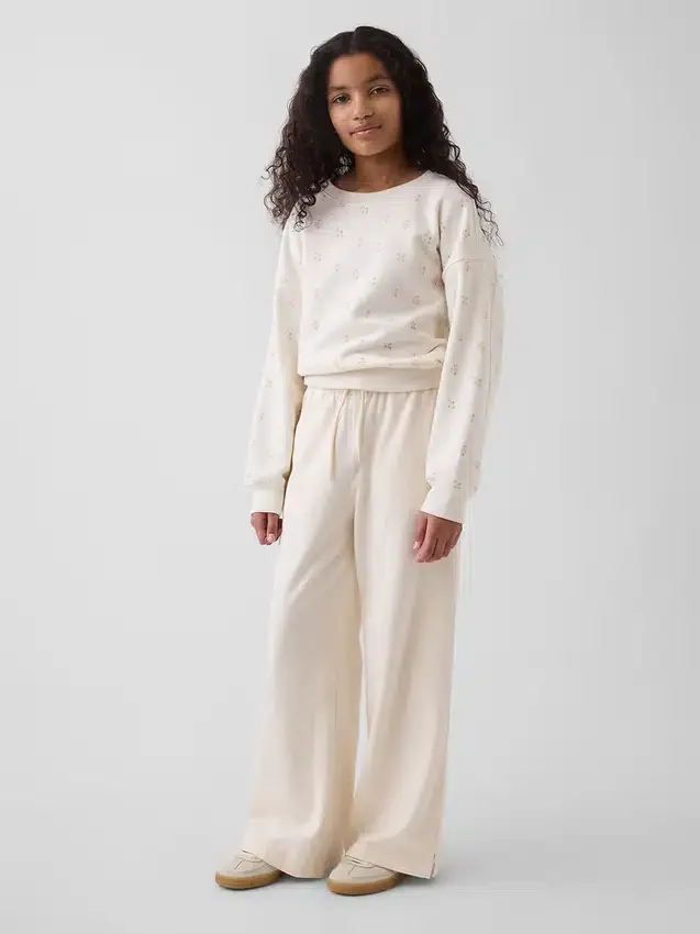 Pantalones anchos de corte holgado para niños