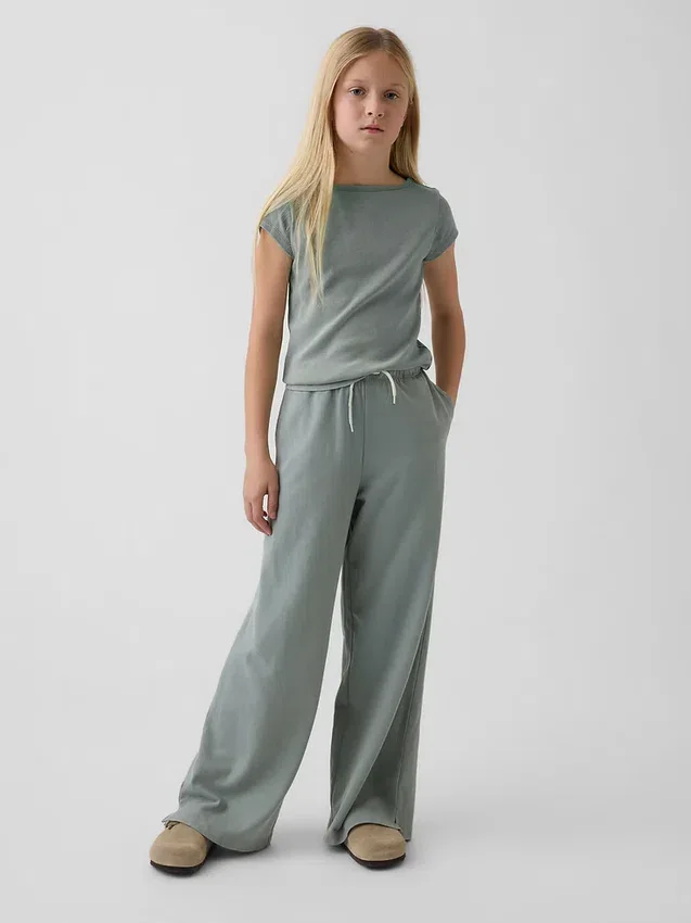 Pantalones anchos de corte holgado para niños