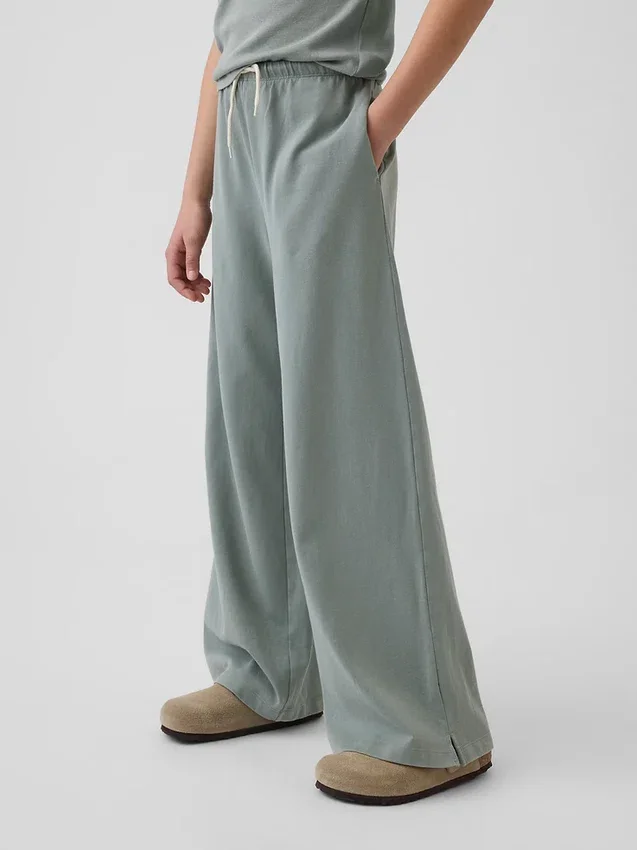 Pantalones anchos de corte holgado para niños