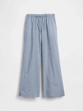 Pantalones anchos y cómodos de lino y algodón para niños