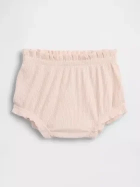 Pantalones bombachos con volantes de punto de canalé «Baby First Favorites»