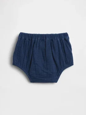Pantalones bombachos de gasa de algodón con estampado de Brannan Bear
