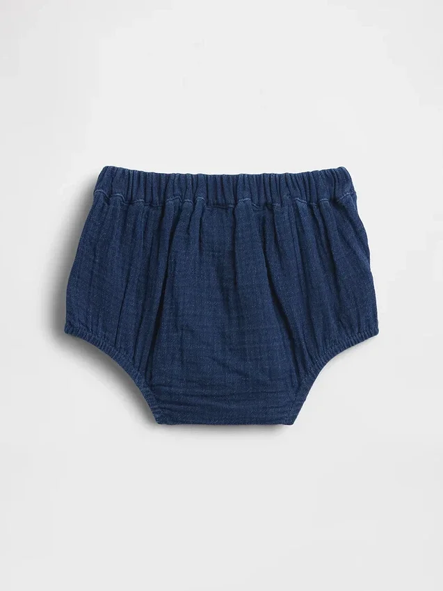 Pantalones bombachos de gasa de algodón con estampado de Brannan Bear