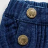 Pantalones bombachos de gasa de algodón con estampado de Brannan Bear