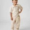 Pantalones bombachos de gasa de algodón para bebés y niños