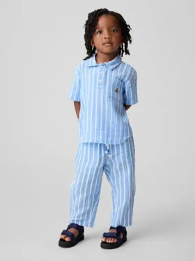 Pantalones bombachos de gasa de algodón para bebés y niños
