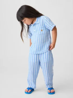 Pantalones bombachos de gasa de algodón para bebés y niños