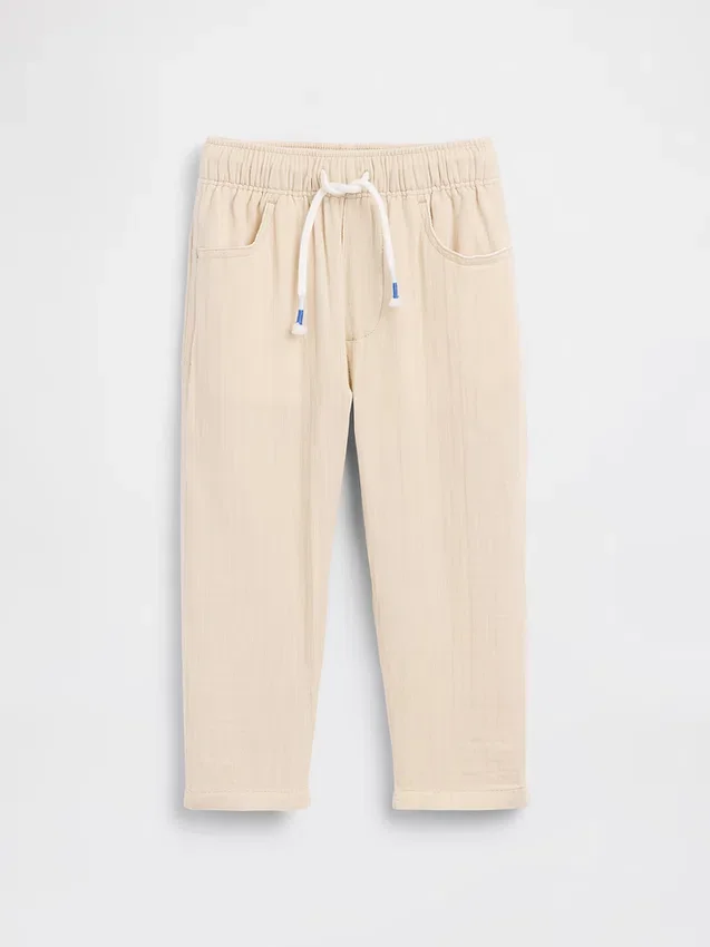 Pantalones bombachos de gasa de algodón para bebés y niños