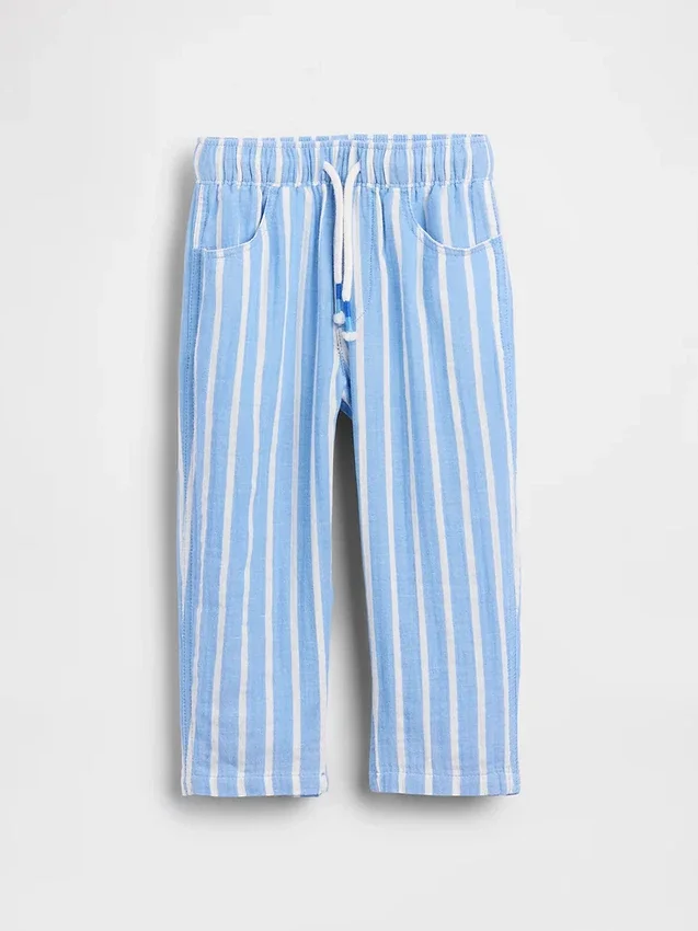 Pantalones bombachos de gasa de algodón para bebés y niños
