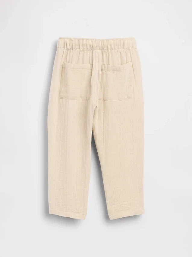 Pantalones bombachos de gasa de algodón para bebés y niños