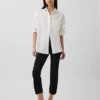 Pantalones capri de punto doble
