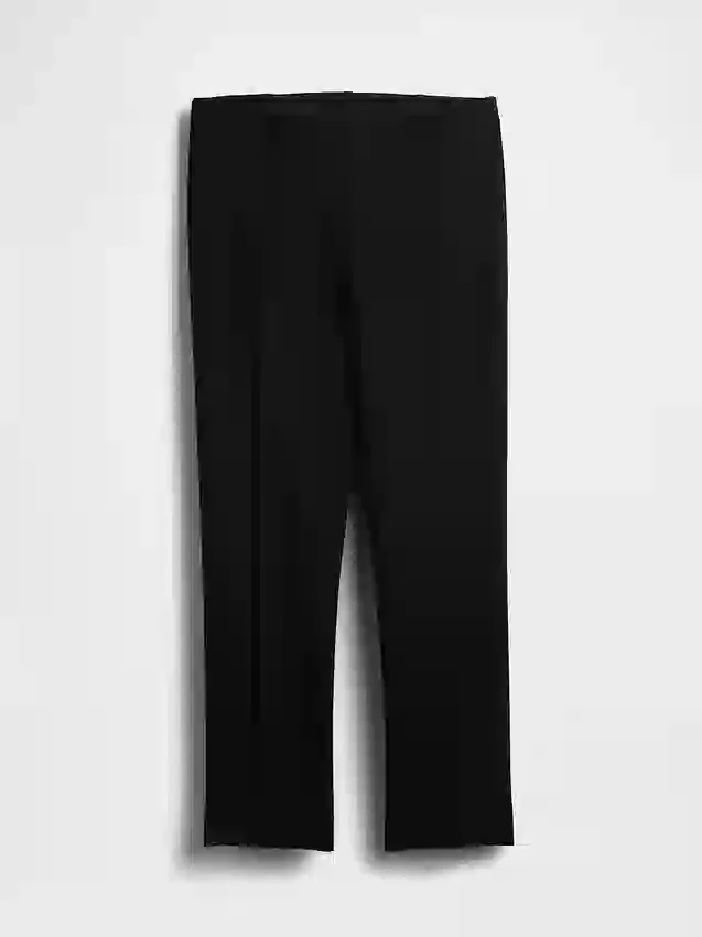 Pantalones capri de punto doble