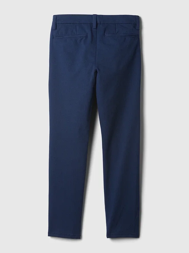 Pantalones caqui ajustados de uniforme para niños