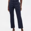 Pantalones caqui de talle medio
