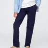 Pantalones caqui elásticos de corte recto para uniforme infantil