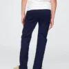 Pantalones caqui elásticos de corte recto para uniforme infantil